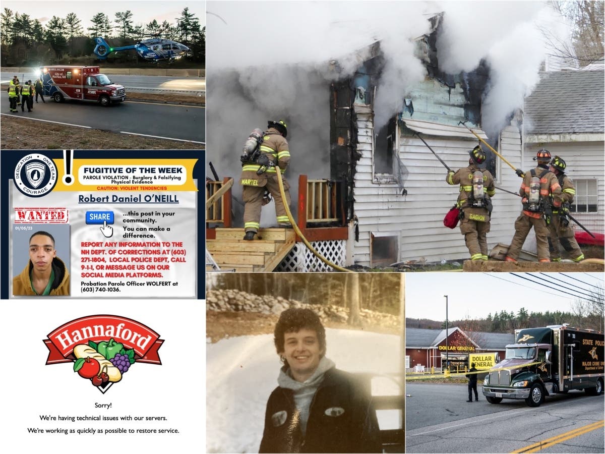 Teen Murdered; House Fire; Supermarket’s Tech Glitches; Fugitives Sought: Nearby News NH