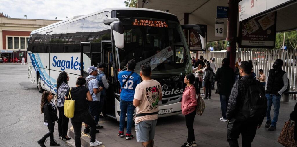 La parada de autobuses de Fabra i Puig, el pasado mes de mayo