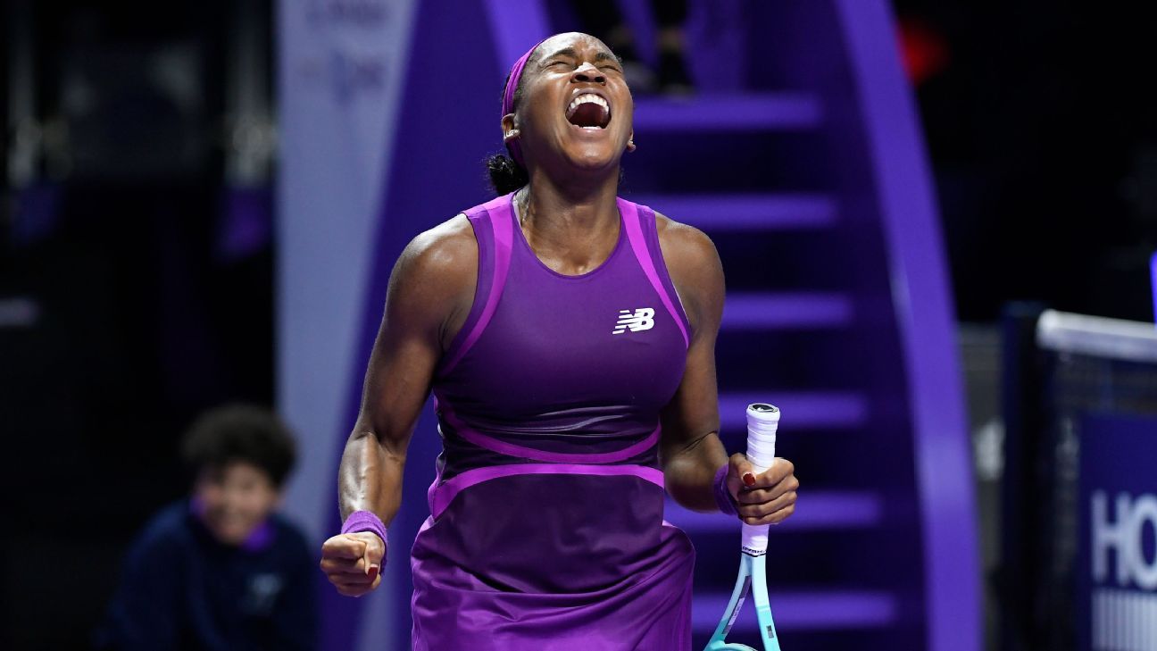 The week in tennis: Gauff wins WTA Finals title, while underdogs rule in last ATP events