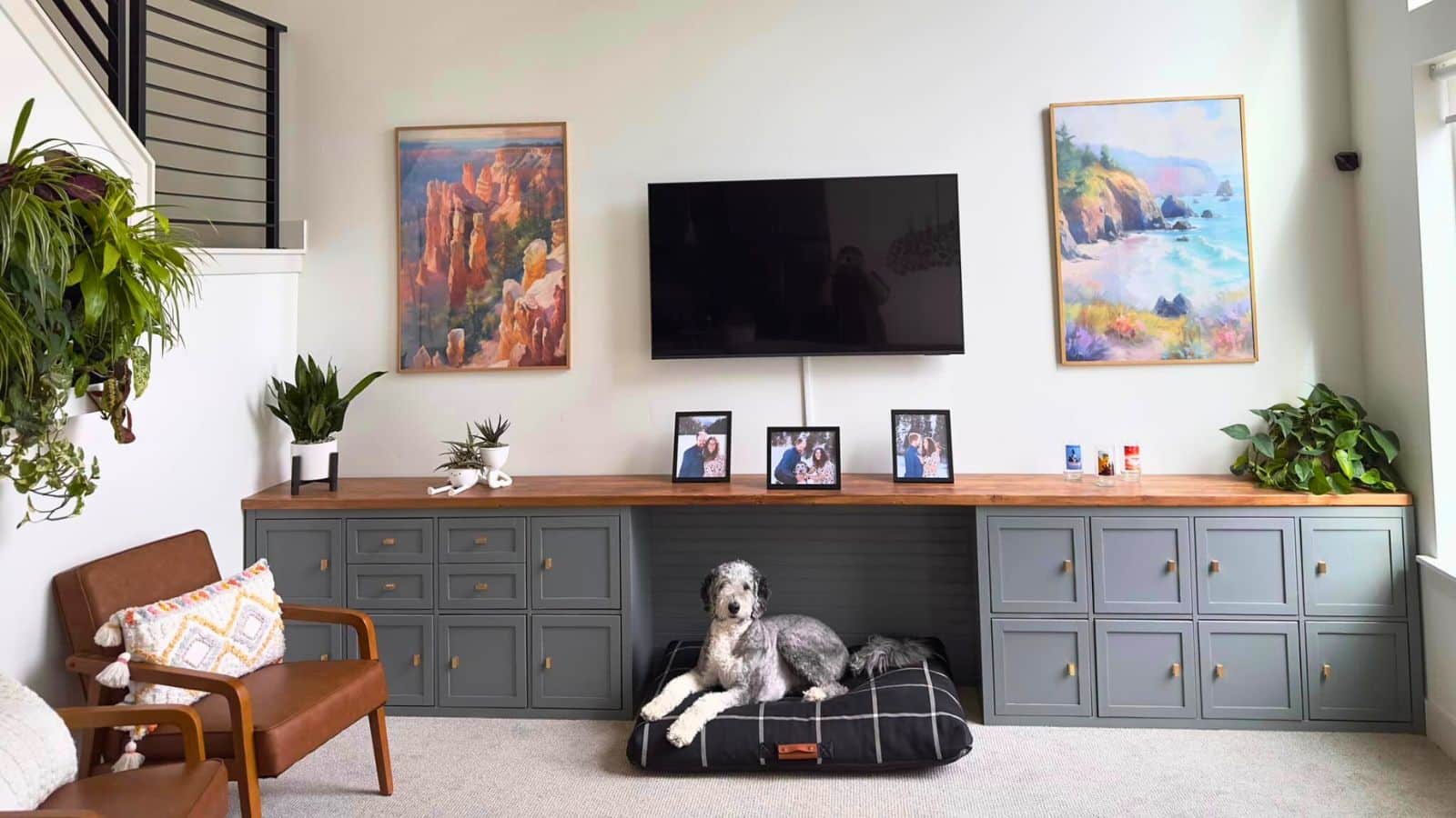 This IKEA KALLAX Hack Combines Storage and a Cozy Dog Bed in the Coolest Way