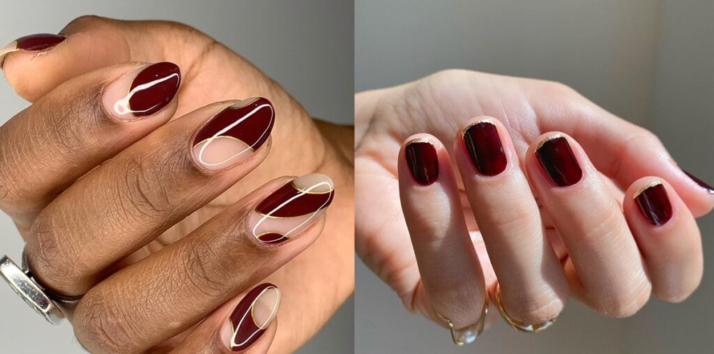 This Rich-Looking Colour Combination Is Taking Over Our Party-Season Manicures