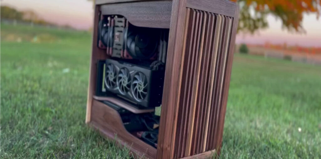 This stunning DIY walnut wood gaming PC build even emits an aromatic cedar smell when you’re gaming