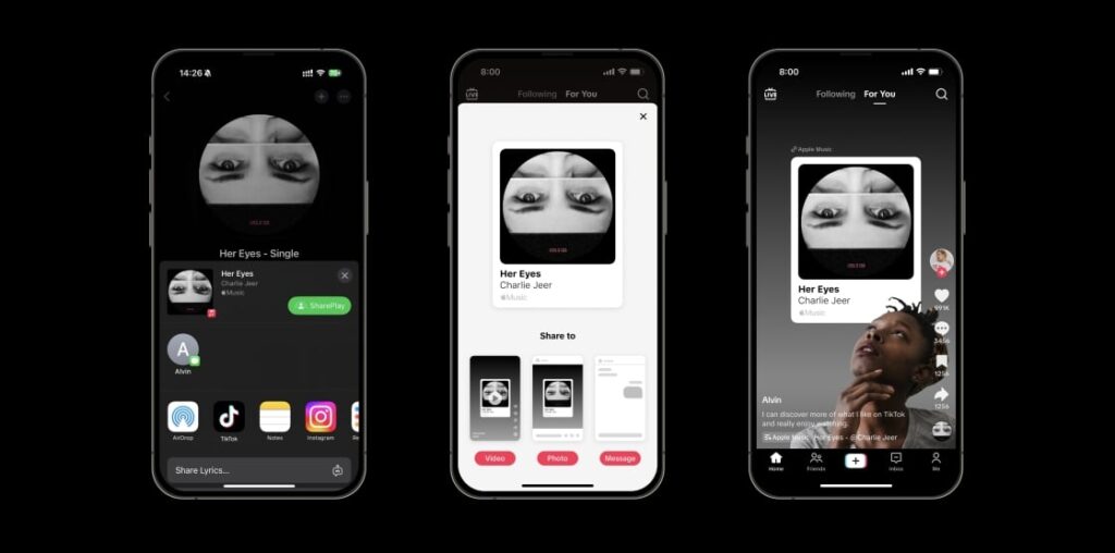 TikTok Makes It Easier to Post, Share Music From Apple Music, Spotify