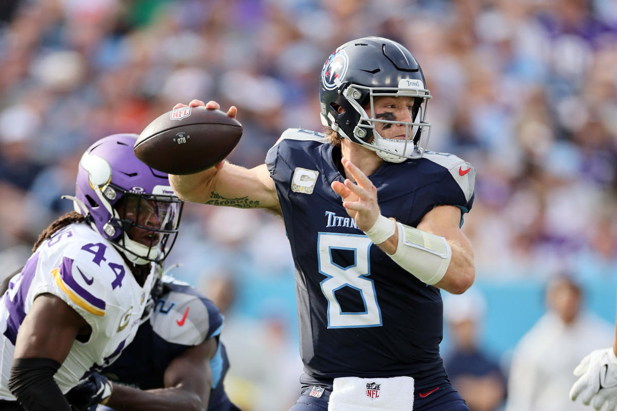 Titans QB Will Levis throws longest offensive touchdown of NFL season