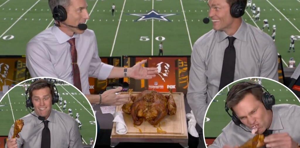 Tom Brady ripped for not actually eating a Turkducken during Fox Thanksgiving broadcast