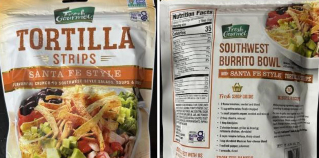 Tortilla strips recalled in 22 states over undeclared allergen