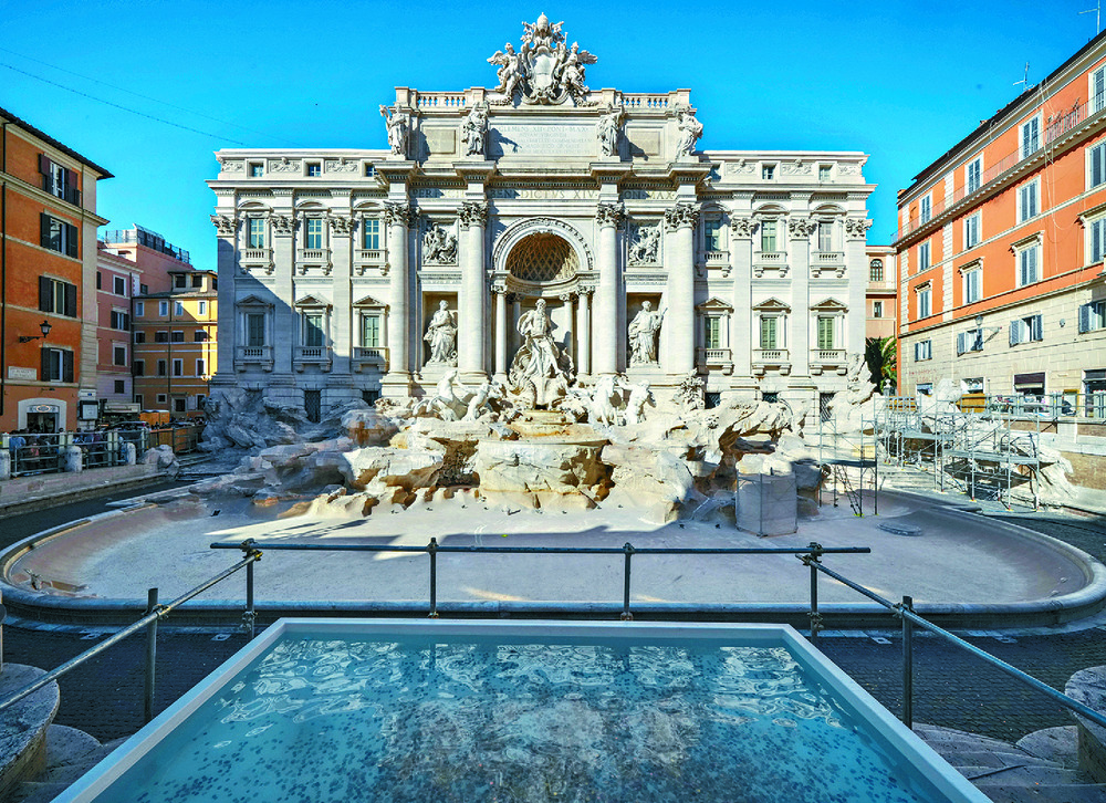 Trevi Fountain coin toss on hold