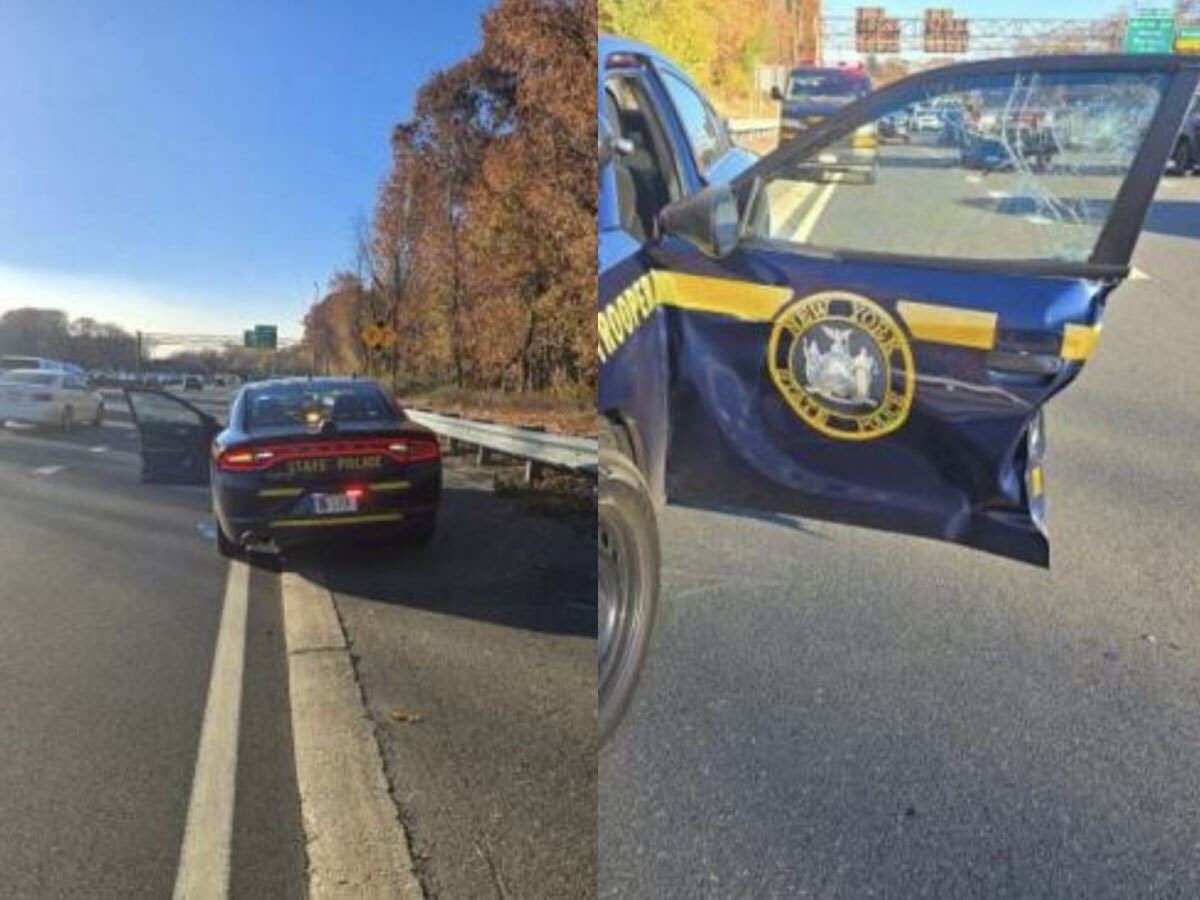 Trooper Hurt; Vehicle Hit On Southern State Parkway: Police