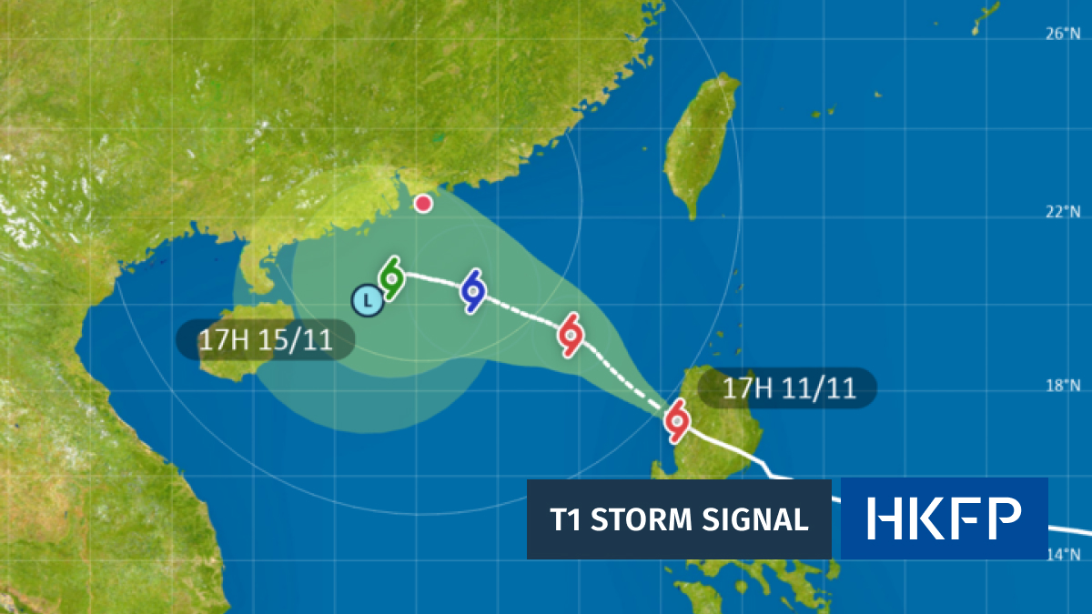 Tropical Cyclone Toraji: Hong Kong issues T1 typhoon warning