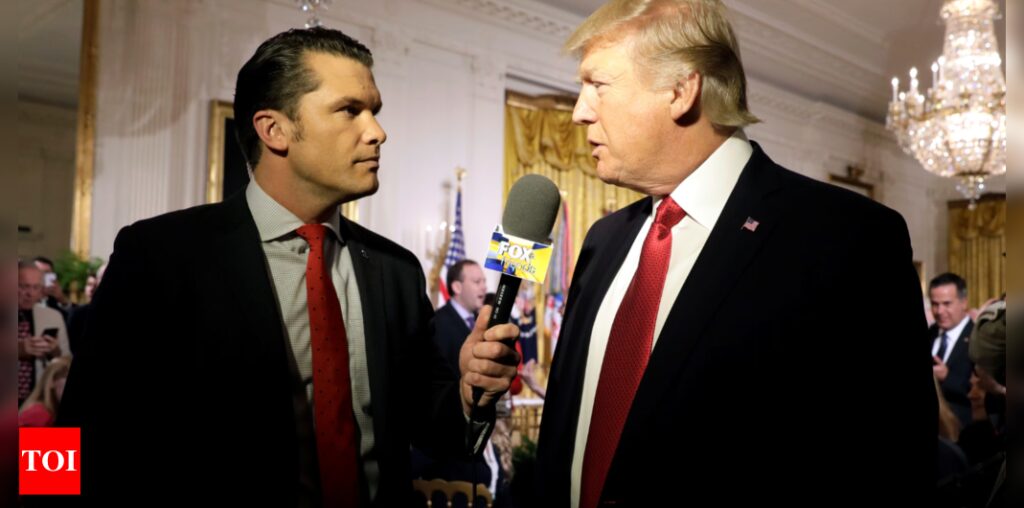 Trump's defence secretary pick Pete Hegseth accused of abuse, infidelity by own mother - Times of India