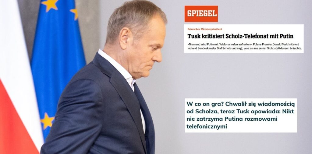 Tusk krytykuje Scholza. "Der Spiegel": "To gorzka pigułka"