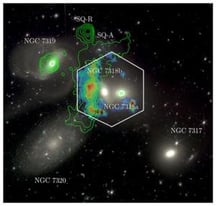 Two-million miles per hour galaxy collision seen in detail by WEAVE