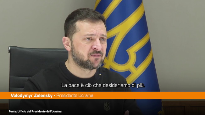 Ucraina, Zelensky al Parlamento Europeo “Vogliamo solo la pace”