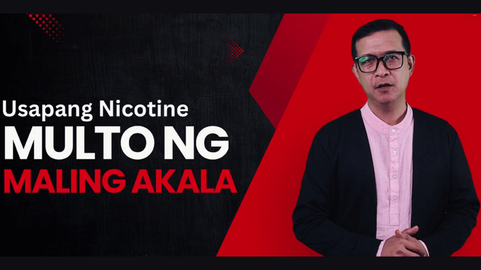 Usaping Nicotine: Multo ng Maling Akala