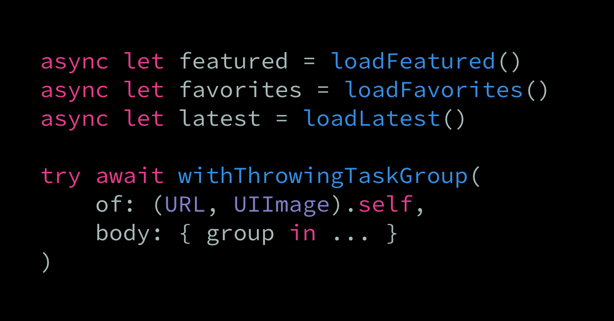 Using Swift’s concurrency system to run multiple tasks in parallel | Swift by Sundell