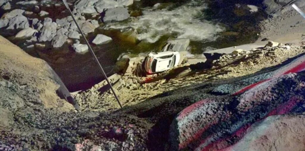 Vehicle falls into North Carolina gorge after driver disregards I-40 closure following Helene