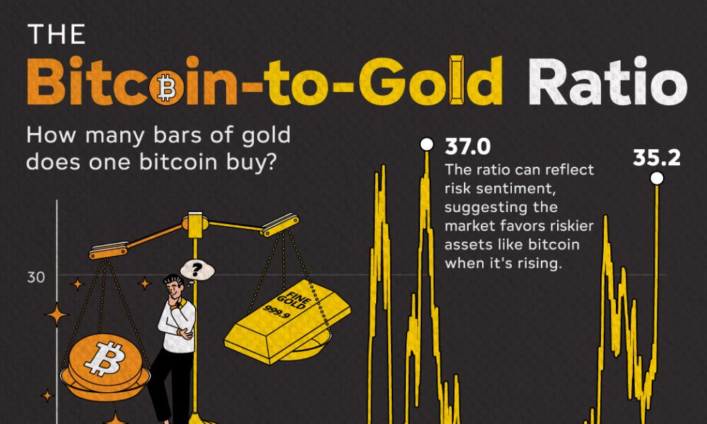 Visualizing the Price of Bitcoin vs. Gold Over Time