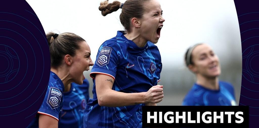 WSL Highlights: Chelsea beat Manchester United 1-0 to go five points clear at top