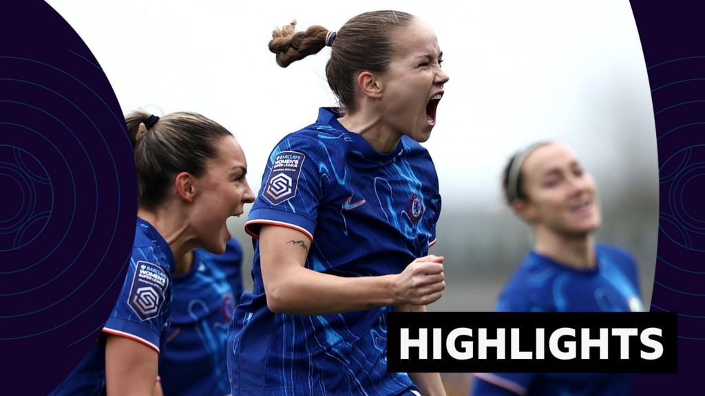 WSL Highlights: Chelsea beat Manchester United 1-0 to go five points clear at top