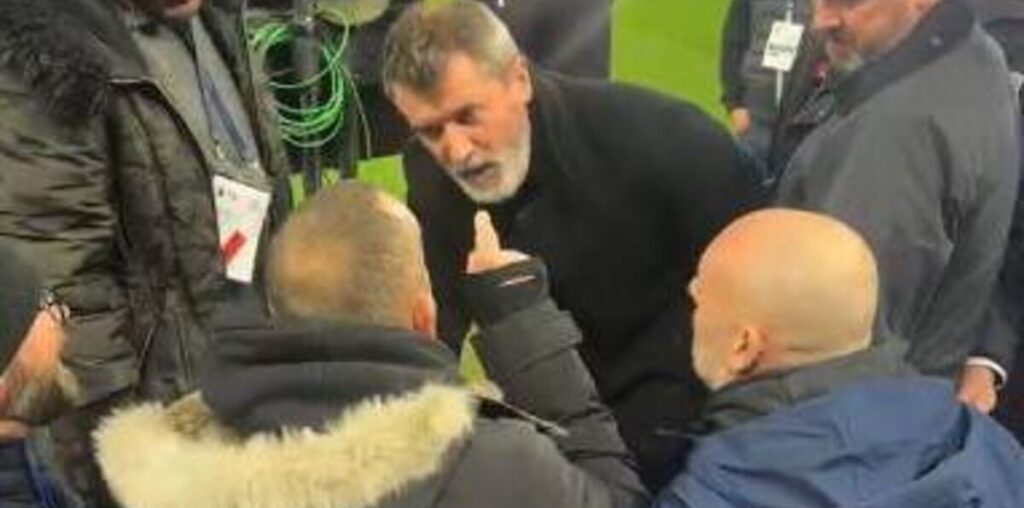 Watch: Roy Keane confronts abusive Ipswich fan following Man United draw