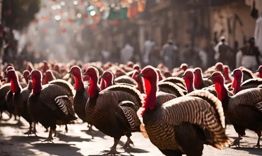 An AI image of a turkey drive in Guadalajara