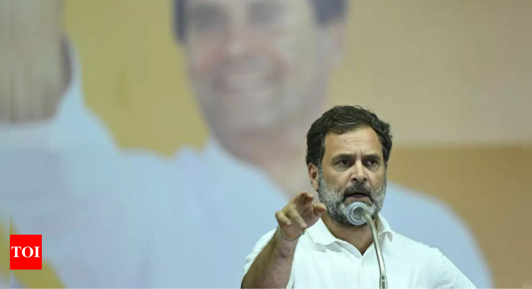 ‘Whosoever talks about backward classes …’: Rahul Gandhi after another mic glitch incident | India News – Times of India