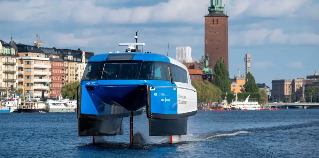 World’s first electric hydrofoil ferry