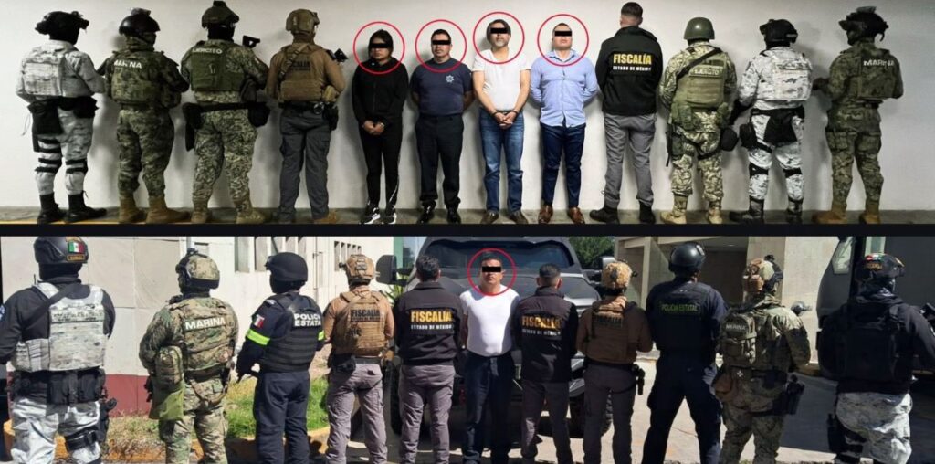 7 servidores públicos del Edomex fueron detenidos durante el "Operativo Enjambre"