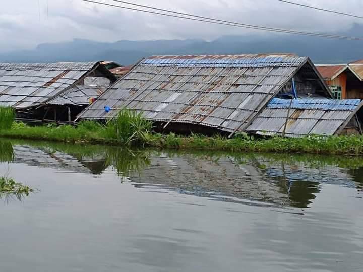 အင်းလေးဒေသပျက်စီးသွားသော နေအိမ်များ ပြန်လည်ထူထောင်ရန် ခက်ခဲနေဆဲအင် – သျှမ်းသံတော်ဆင့်