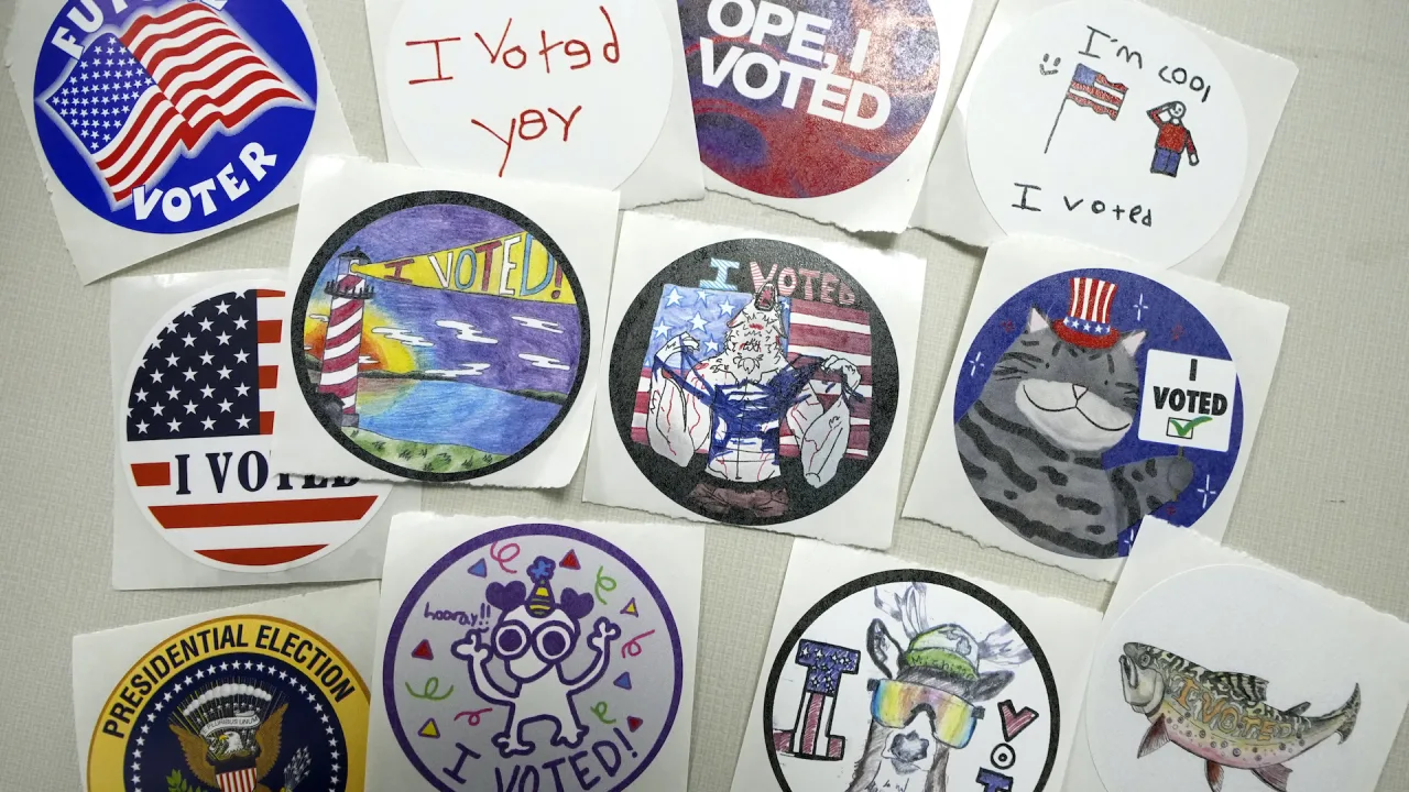 ‘I Voted’ stickers are an Election Day favorite. Here’s how they’ve evolved