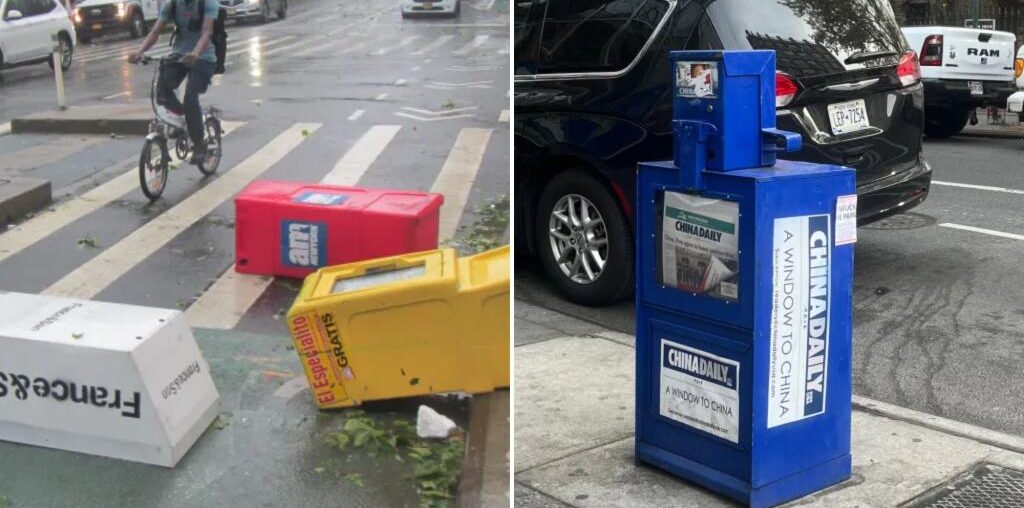 ‘Ugly’ NYC sidewalk newspaper boxes will get much-needed makeover under new City Council bill